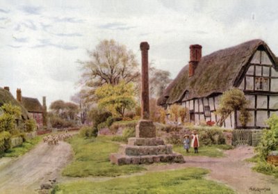 Dorpskruis, Ashton-under-Hill, Gloucester door Alfred Robert Quinton